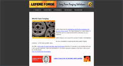 Desktop Screenshot of lefereforge.com